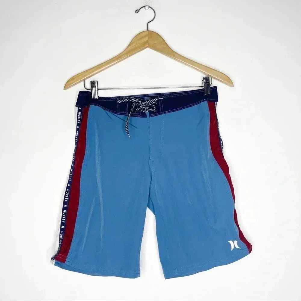Hurley Mens Swim Trunks Hybrid Shorts Size 28